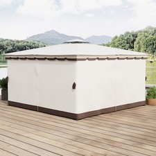 3m/4m Beige Patio Gazebo PU