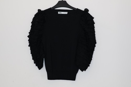 Zara black knit - black,