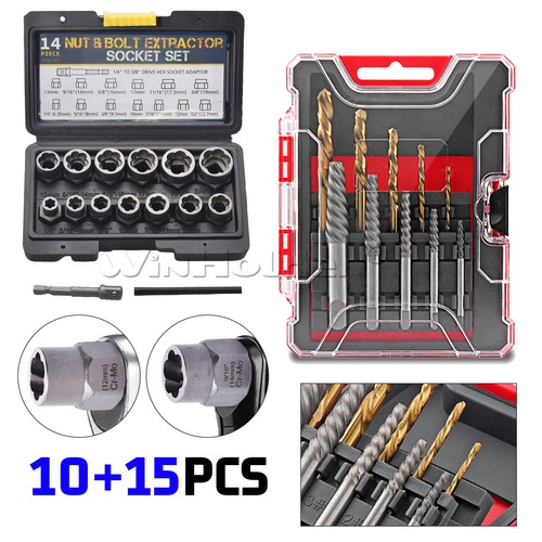 25pc screw extractor dr - screw,