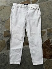 Talbots Simply Flattering Jegging Crop Jeans Sz 10 White Women’s