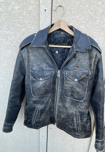 Schott vintage police leather - police,