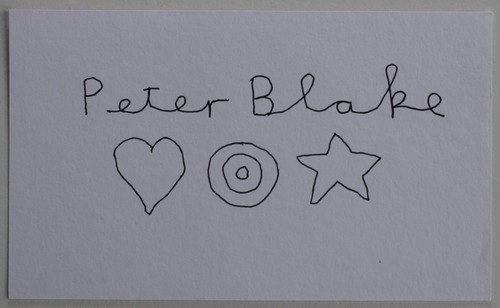 Peter blake signed - peter, autograph