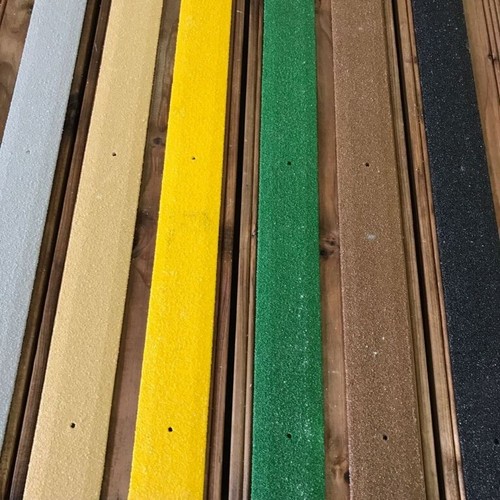 Anti slip decking strips for