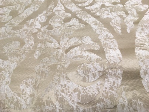 Pale gold silk damask - gold,