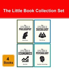 Set of 4 Books The Little Book of Philosophy, Sociology, Economics, Psychology