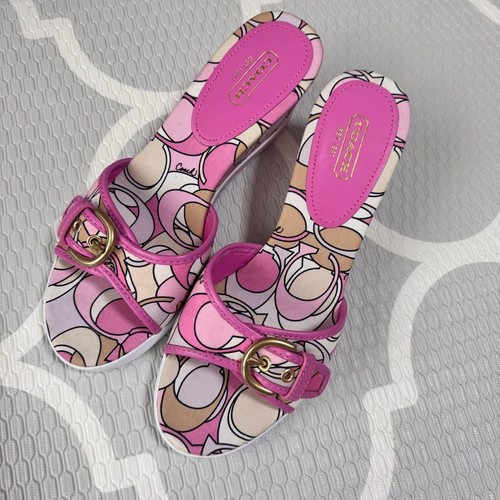 Coach signature sandals logo - signature,