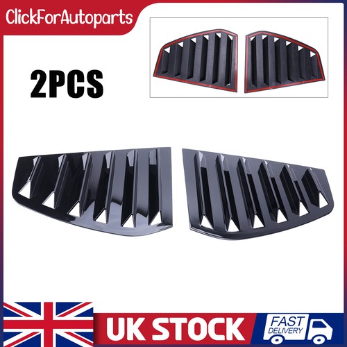 Gloss black rear side window - rear,