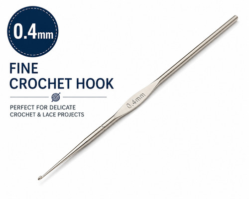 4mm fine crochet hook steel - fine,