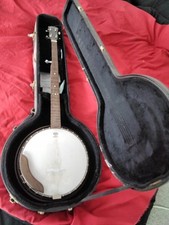 VINTAGE Harmomy Banjo Chicago Bakelite Pot Hard Case