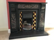 Victorian Cast Iron Fireplace And Slate Surround