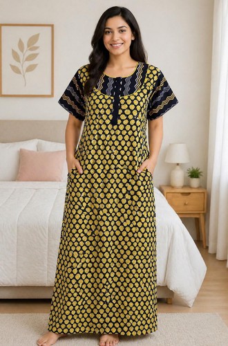 Indian night dress cotton - dress,