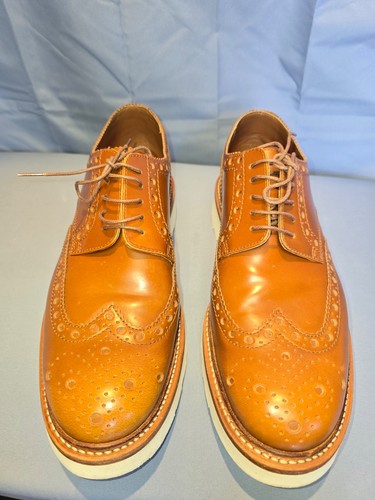 Grenson tan wingtip brogues - wingtip,