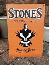Stones Bitter Steel Sign 12 x