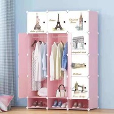 DIY 12 Cube Closet Wardrobe Modular Storage Organizer Clothes Shoe Bookcase Toy