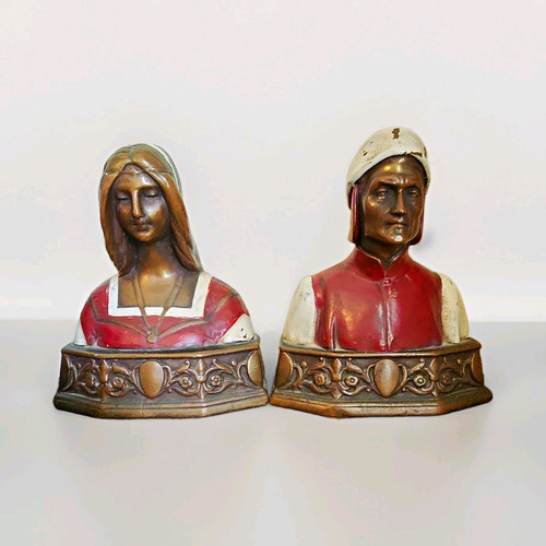 Dante beatrice busts pair - beatrice,