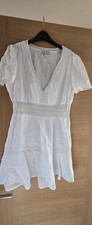 Jack Wills Mini Summer Dress White, Size 10 Excellent Condition