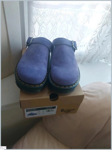 Martens purple zebzag mule - zebzag,