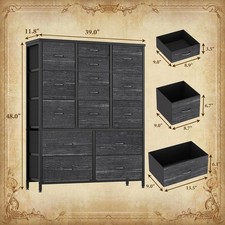 Fabric Chest of Drawers15