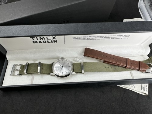 Timex marlin automatic silver - timex,