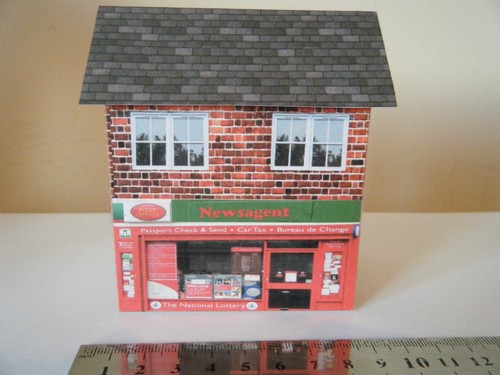 Basic scratch built card model - built,