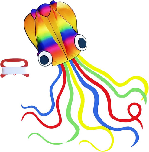 Rainbow soft octopus kites - octopus,