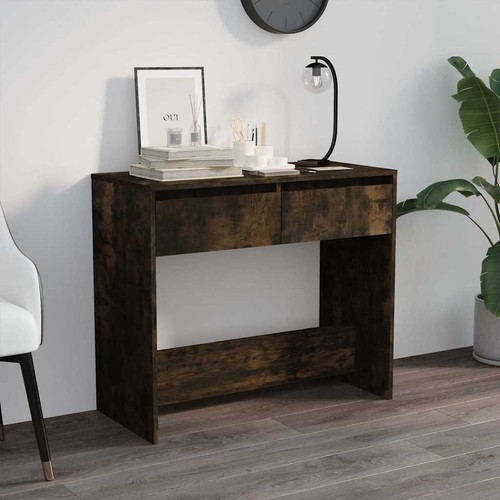 Console table smoked - table, oak