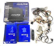 ALPINE NVE-N055PV CAR NAVIGATION SYSTEM & SMART MAP PRO With Box & Leads Loom