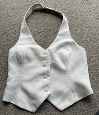 White cotton club  Halter Neck