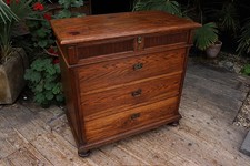 ❤️ Quality! Chunky Old Antique Oak/ Pine Chest  4 Drawers/  Sideboard/  TV Stand