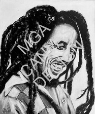 Bob Marley  acrylic painting