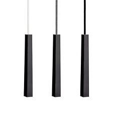 Black Bathroom Light Pull Cord String, Handle and Connector.Discreet Quad Design