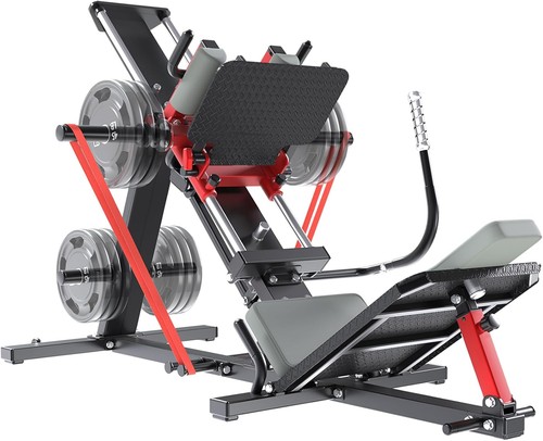 Hack squat leg - press, machine