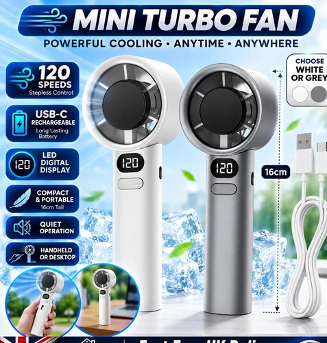 Mini handheld turbo - mini, fan-
