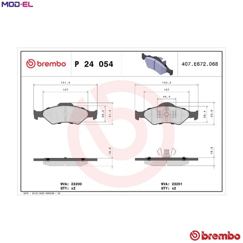 Brake pad set disc - pad,