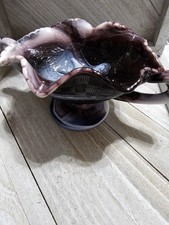 Fenton Footed Handled Compote
