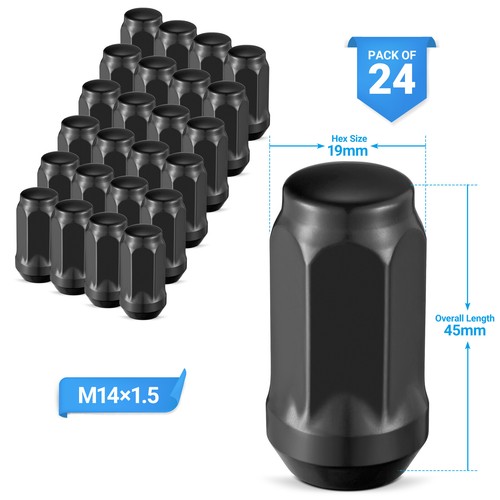 Black m14x1 5 bulge - 24, pc