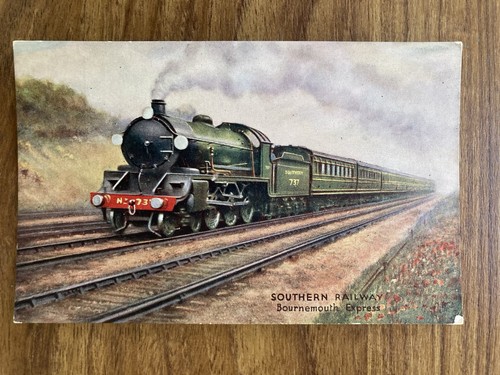 Old railway postcard - old, southern