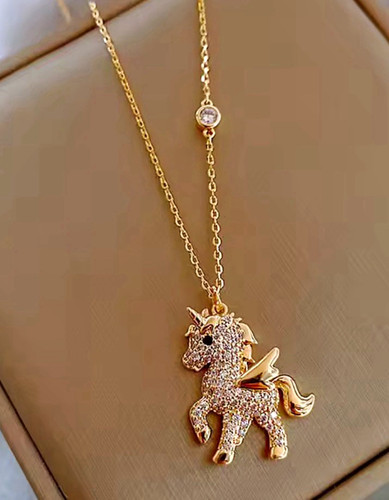 Yellow gold plated - yellow, cable
