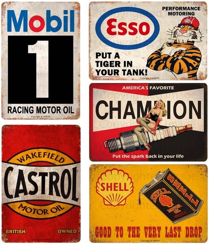 Akbok vintage tin signs - signs, auto