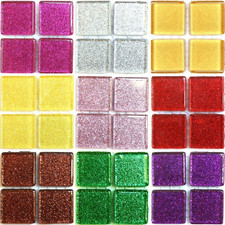 20mm Glitter Tiles (Pick Colour & Sheet Size)
