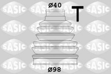BELLOW SET, DRIVE SHAFT SASIC