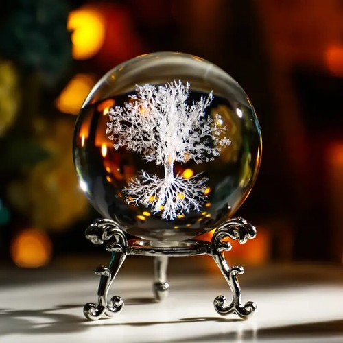 Crystal ball effect - crystal, 3d
