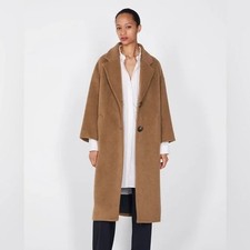 ZARA CAMEL BROWN SOFT LONG