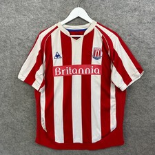 Stoke City Shirt Mens Large Red Le Coq Sportif Home Jersey Kit Top 2009/2010