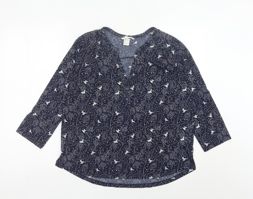 Womens blue bird print - blue,