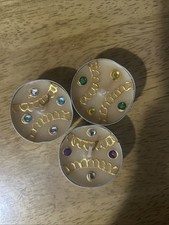 Set of 3 handmade mendhi candles Vanilla scent Henna Diamonte