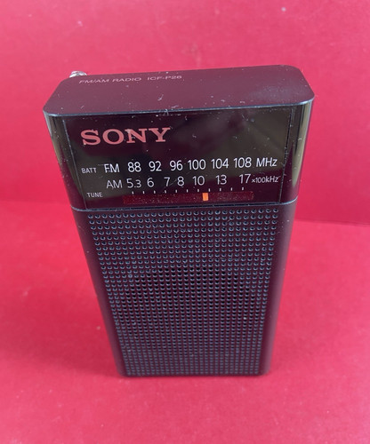 Sony icf p26 portable mini - sony,