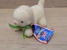 vintage Merrythought soft toy Plush Cat White with tag