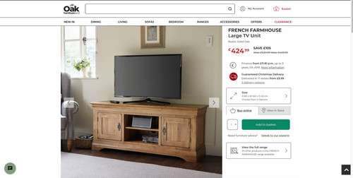 Oak furnitureland french - oak,