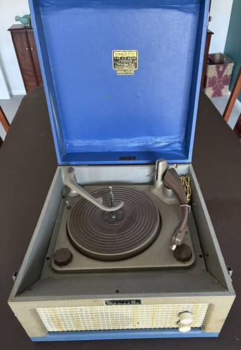 Dansette major blue 1950 - major,, 1950's